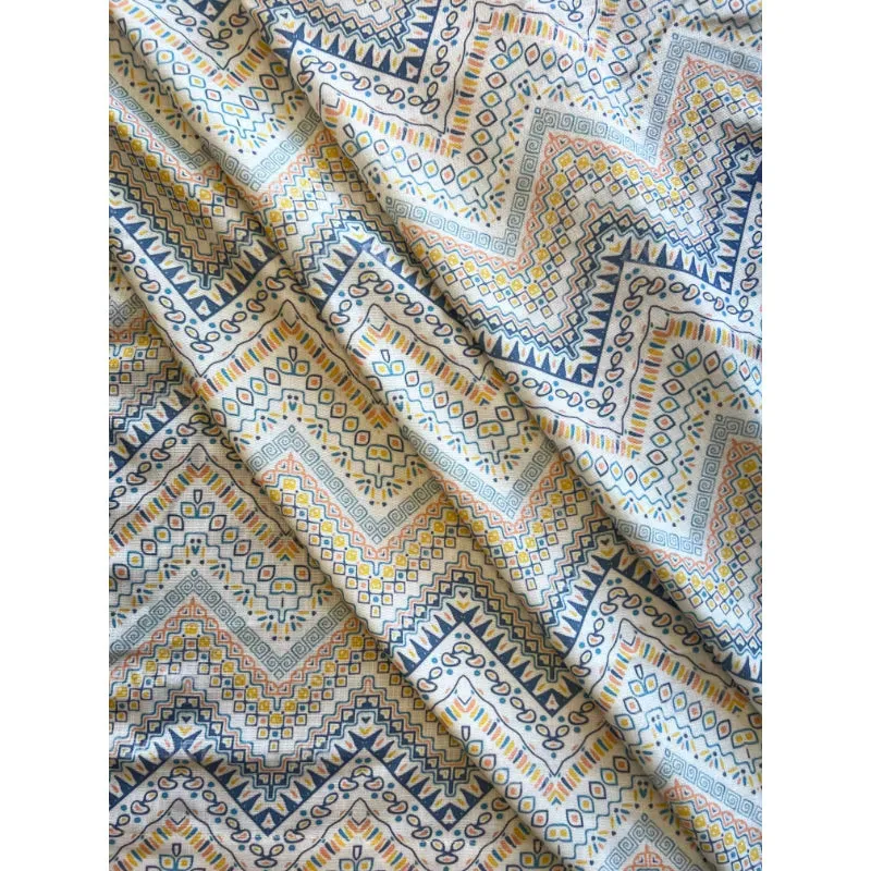 Chevron Cotton Door Curtain | 4 ft x 7 ft