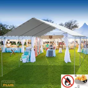 Fire Retardant Tarp Canopy 10' x 20'