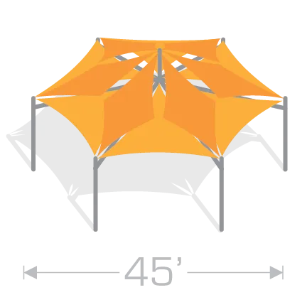 HP-45 Hexapavillion Shade Structure