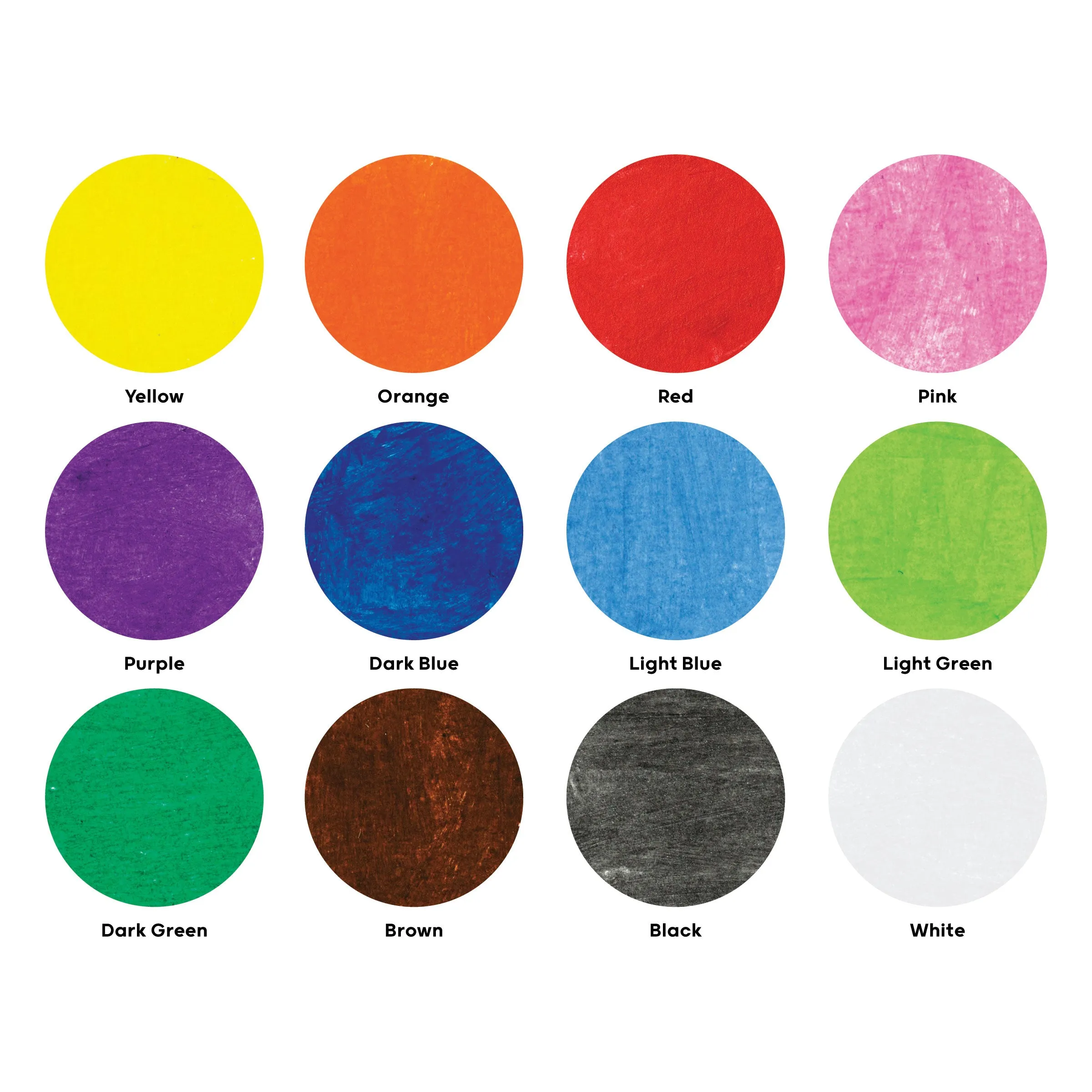 Kids Washable Tempera Paint Stick Set of 12, Classic Colors