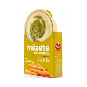 Mezete Herbs Hummus w/ Bread Sticks Dip & Go - 92gx6 (1 carton)