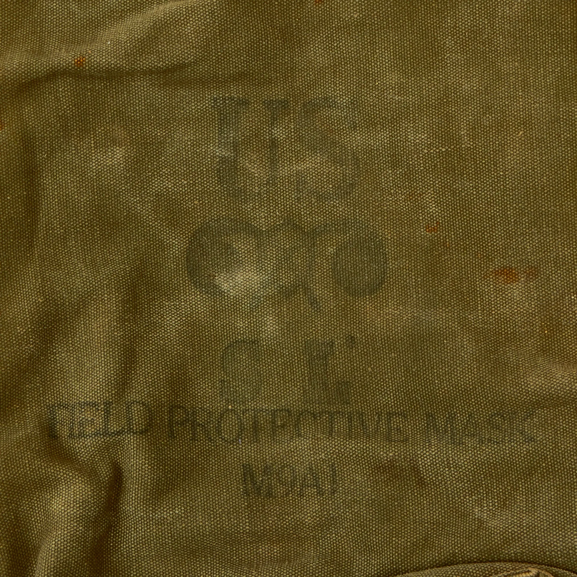 Original U.S. Korean War Era M9A1 Field Protective Mask Carry Bag - Gas Mask Carrier