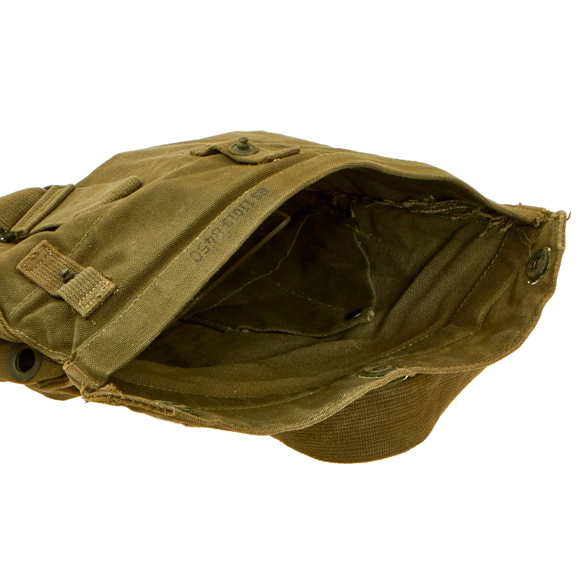 Original U.S. Korean War Era M9A1 Field Protective Mask Carry Bag - Gas Mask Carrier