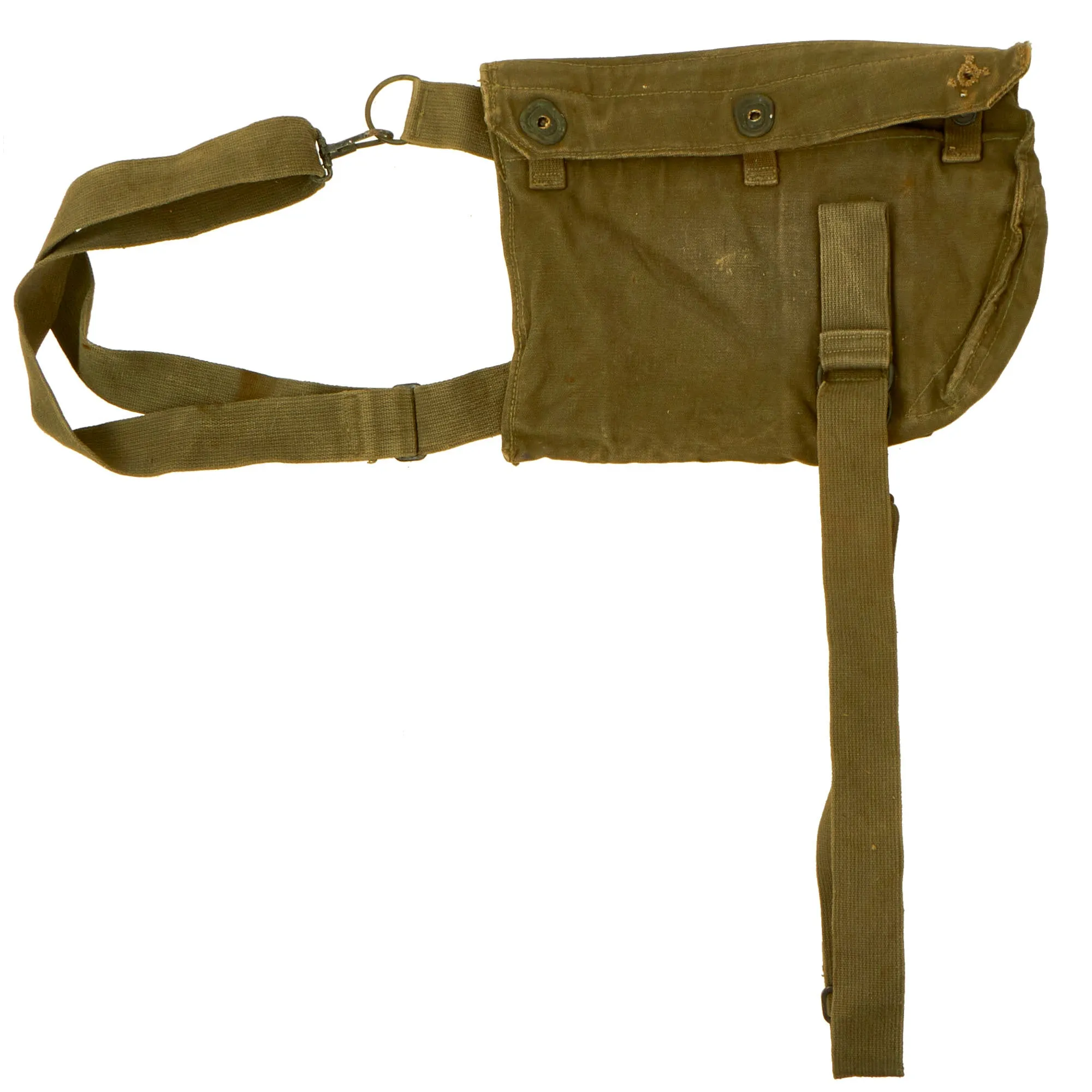 Original U.S. Korean War Era M9A1 Field Protective Mask Carry Bag - Gas Mask Carrier