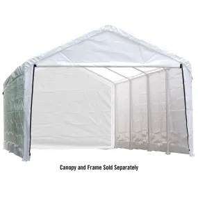 ShelterLogic | SuperMax Canopy Enclosure Kit for the ShelterLogic | SuperMax 12ft. x 26ft. White (Frame and Canopy Sold Separately)