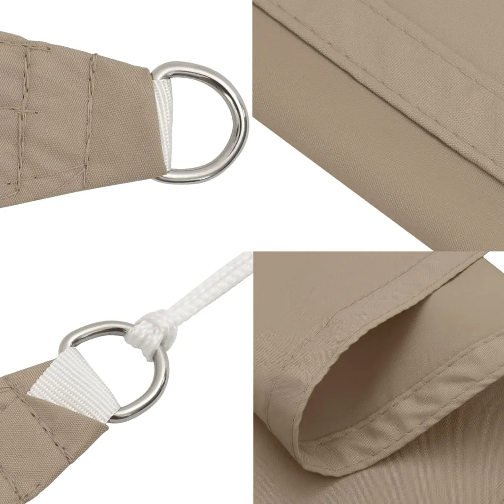 Sunshade Sail Oxford Fabric Rectangular 6x8 m Taupe