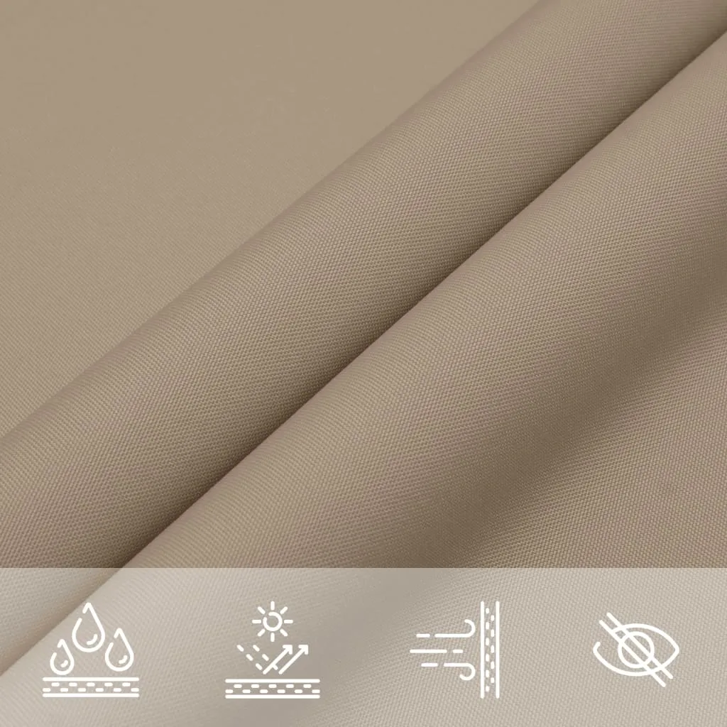 Sunshade Sail Oxford Fabric Rectangular 6x8 m Taupe