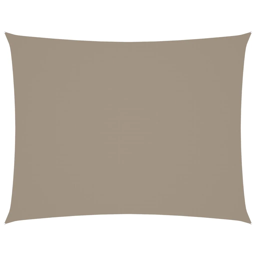 Sunshade Sail Oxford Fabric Rectangular 6x8 m Taupe