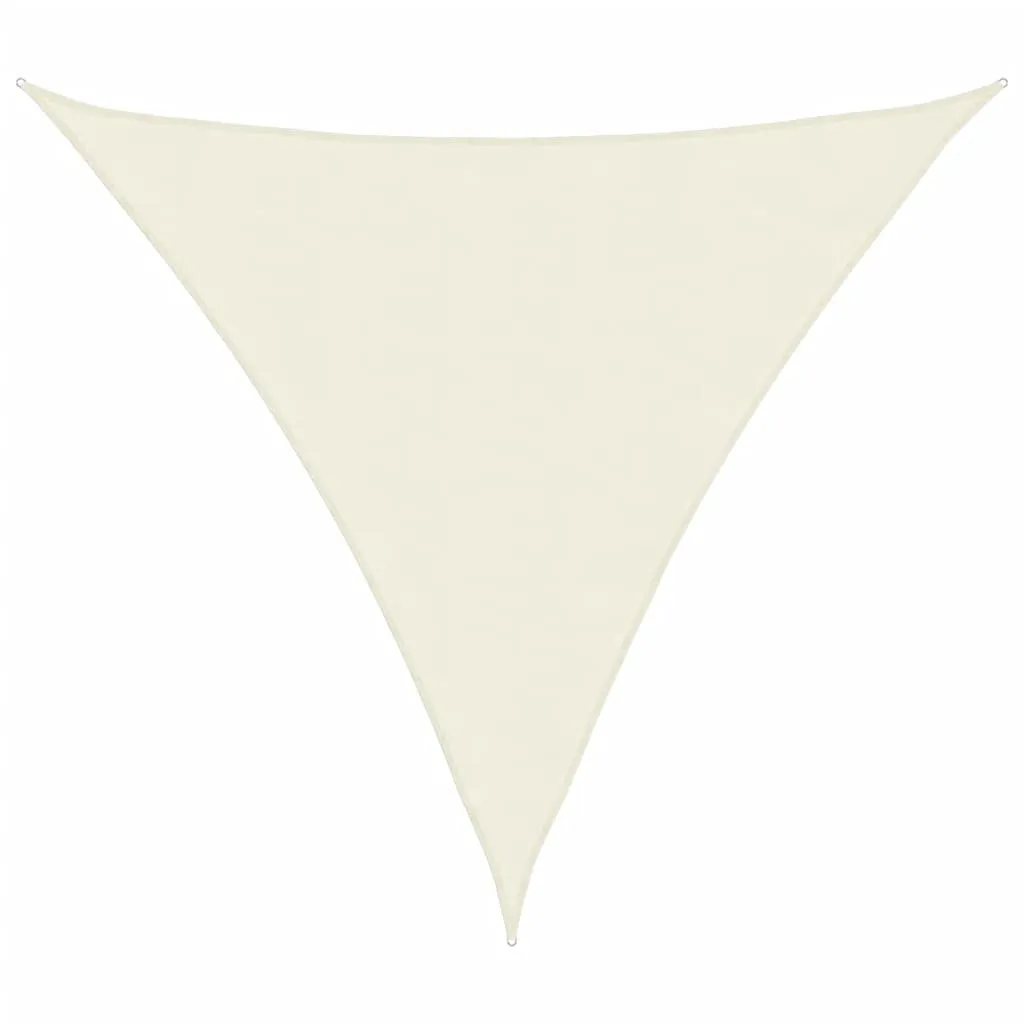 Sunshade Sail Oxford Fabric Triangular 5x5x5 m Cream